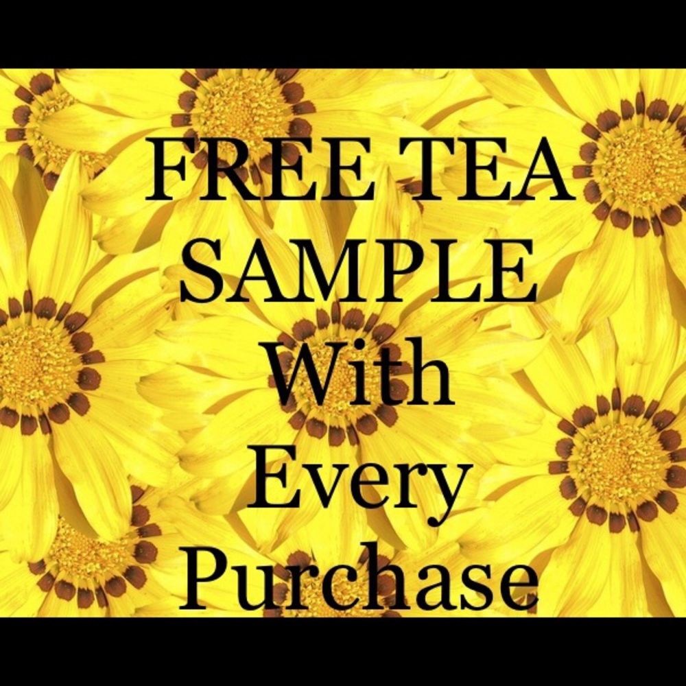 Free tea sample with purchase